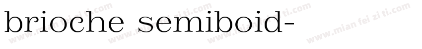 brioche semiboid字体转换